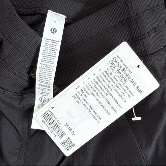 NWT Dance Studio Mid-Rise Pant *Regular - Picture 2 of 4